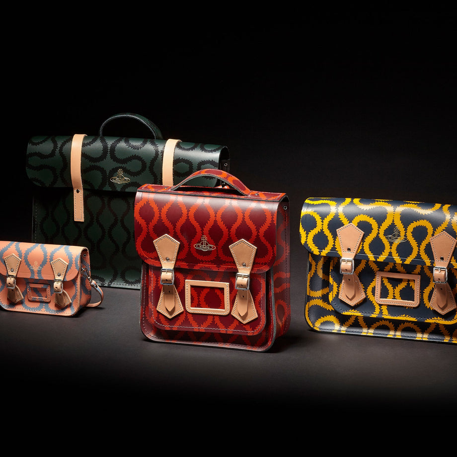 Vivienne Westwood x The Cambridge Satchel Co. - The Iconic Squiggle Satchel - Cambridge Satchel