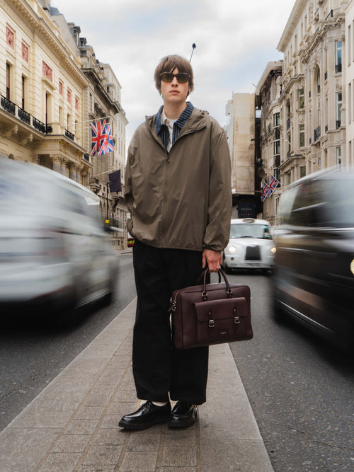 The Brief - Bordeaux Calf Grain