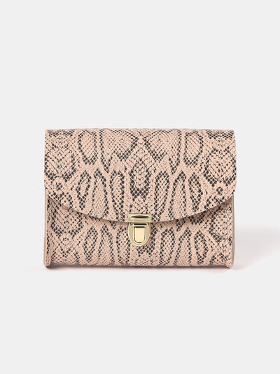 The Pushlock - Flax Matte Python & Slate Grey