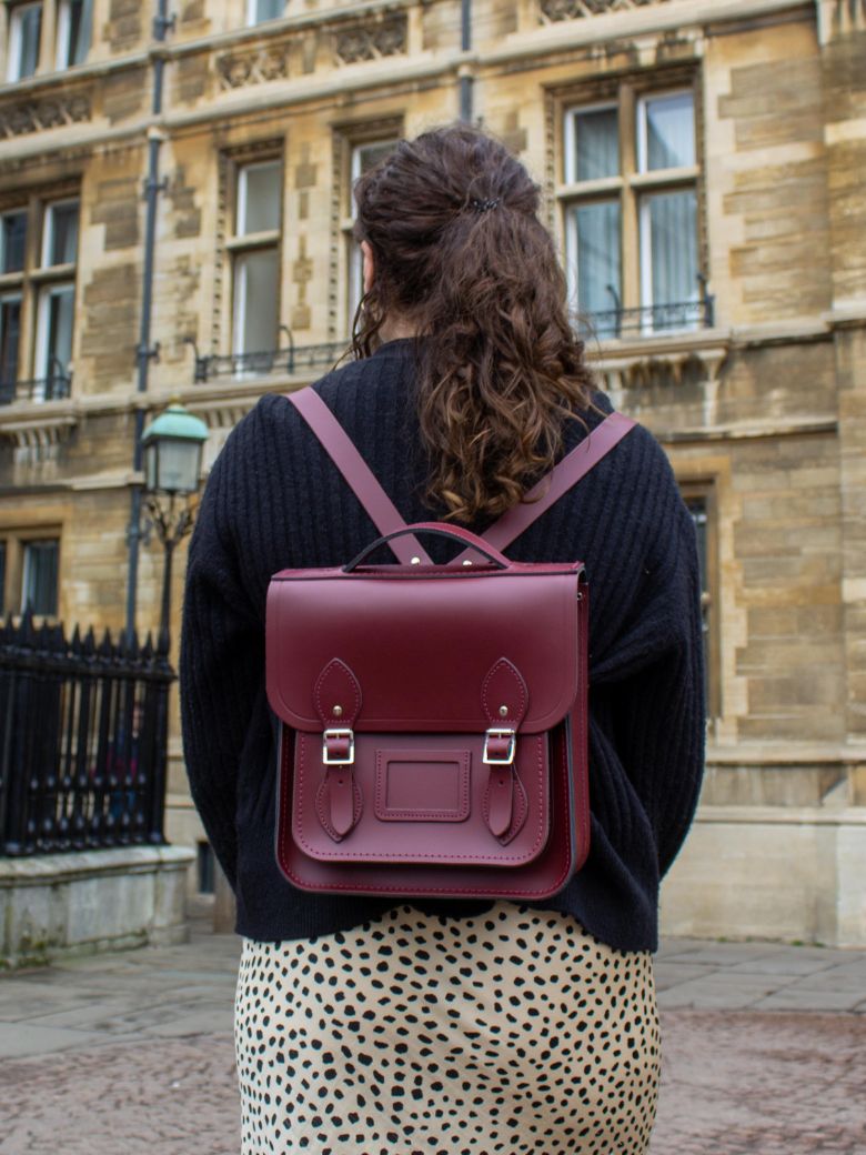 The Small Portrait Backpack - Oxblood - Cambridge Satchel