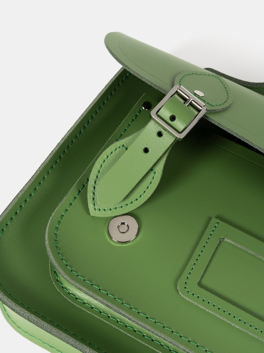 The 13 Inch Batchel - Heather Green - The Cambridge Satchel Co.