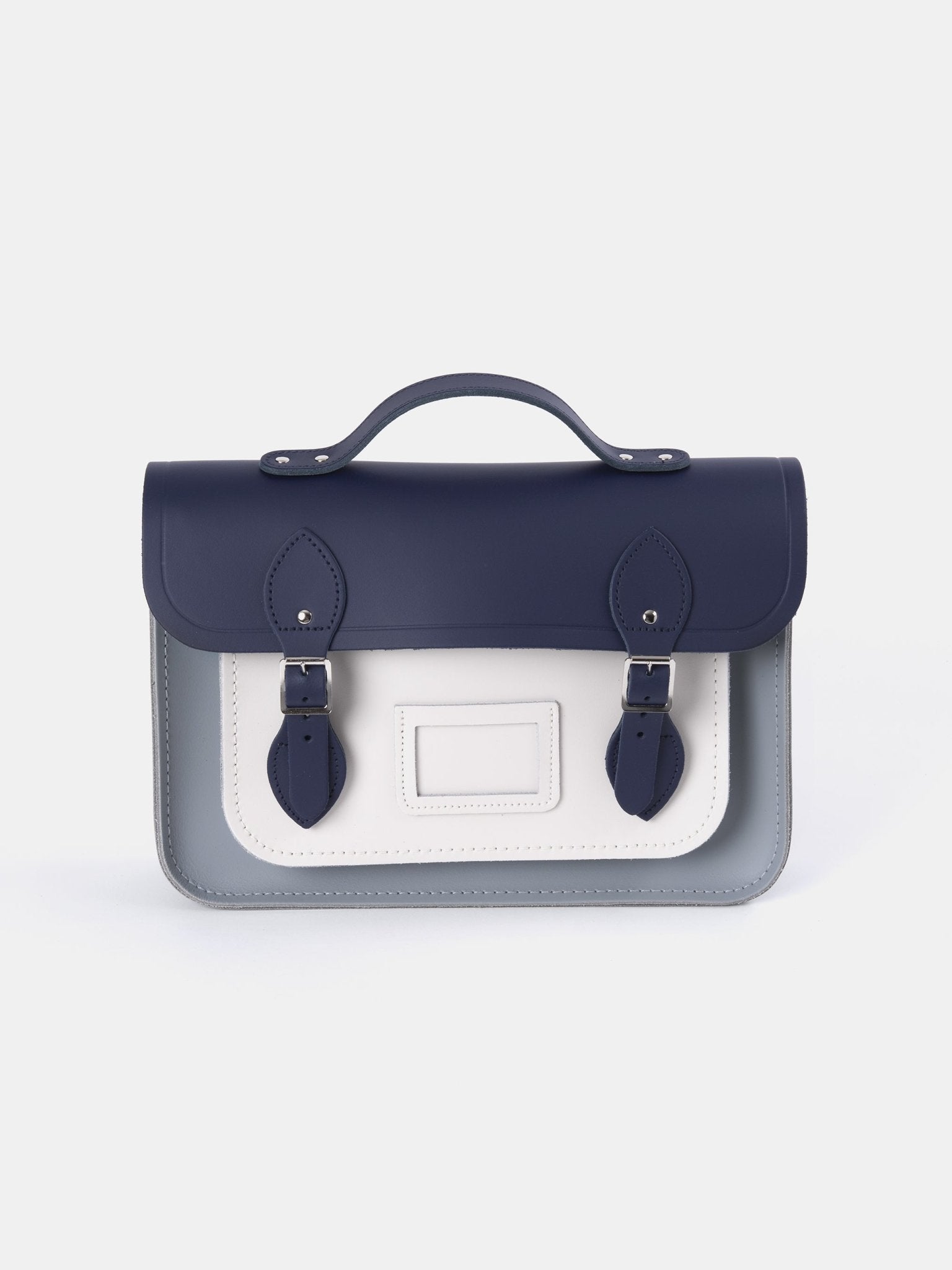 The 13 Inch Batchel - Midnight Picnic Matte, French Grey & Clay - The Cambridge Satchel Company UK Store
