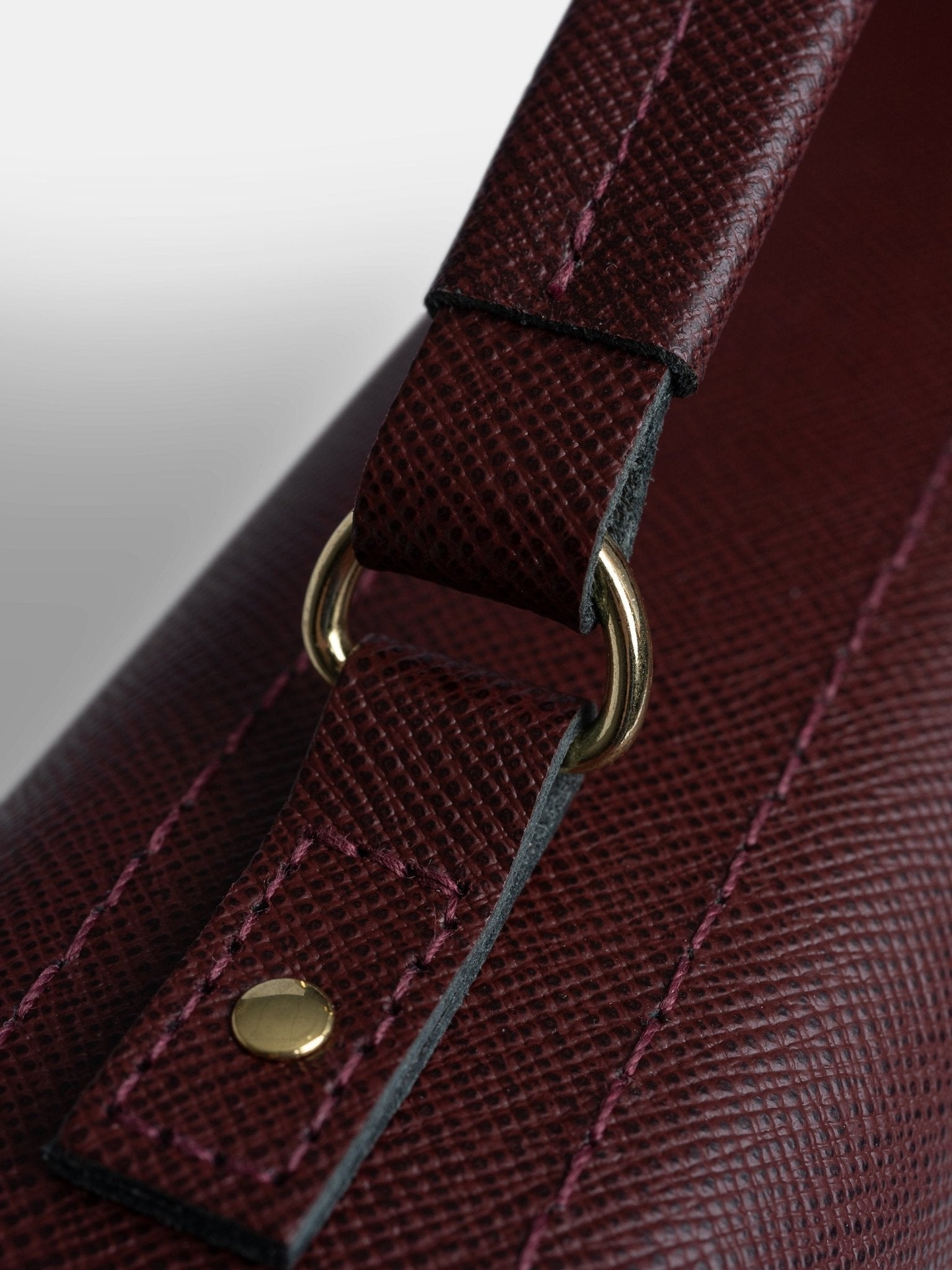 The Briefcase - Oxblood Saffiano - Cambridge Satchel