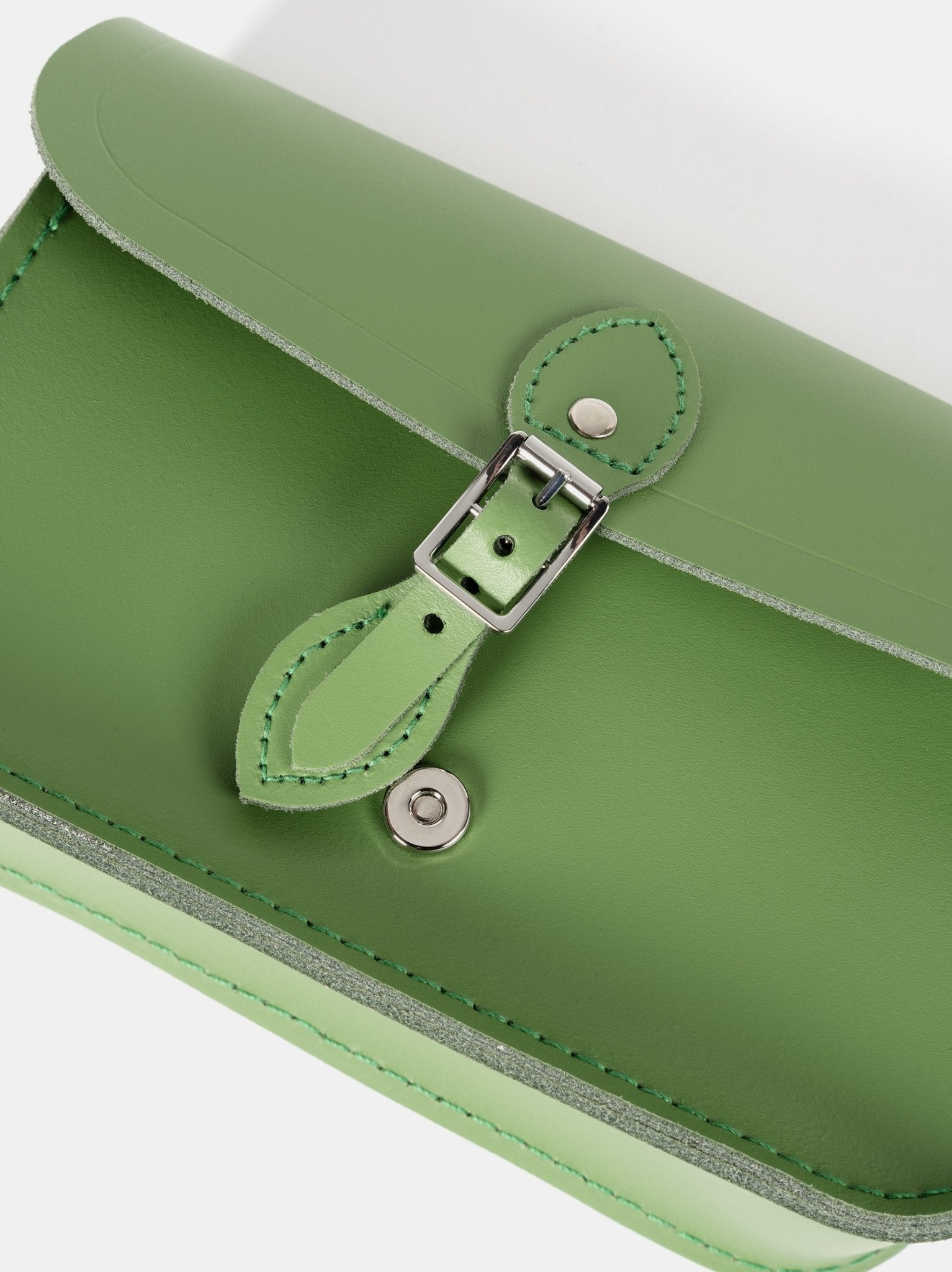 The Mini One Buckle - Heather Green - The Cambridge Satchel Co.