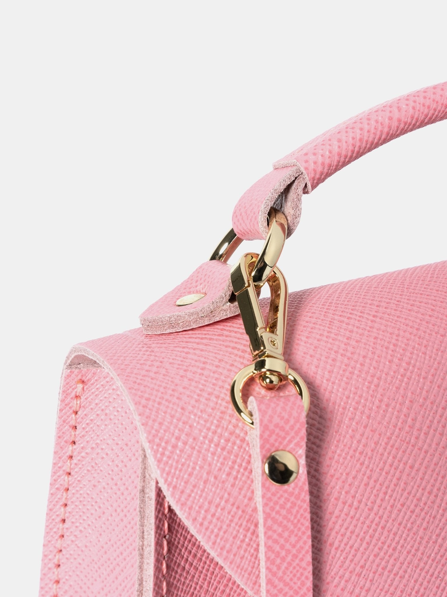 The Mini Poppy - Salmon Pink Saffiano - The Cambridge Satchel Co.