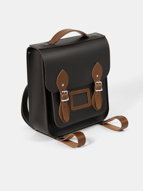 The Small Portrait Backpack - Dark Brown & Vintage - Cambridge Satchel