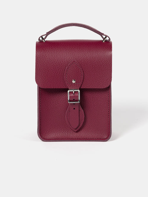 The Binocular Bag - Red Velvet Celtic Grain