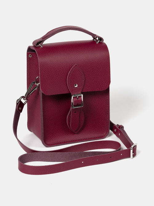 The Binocular Bag - Red Velvet Celtic Grain