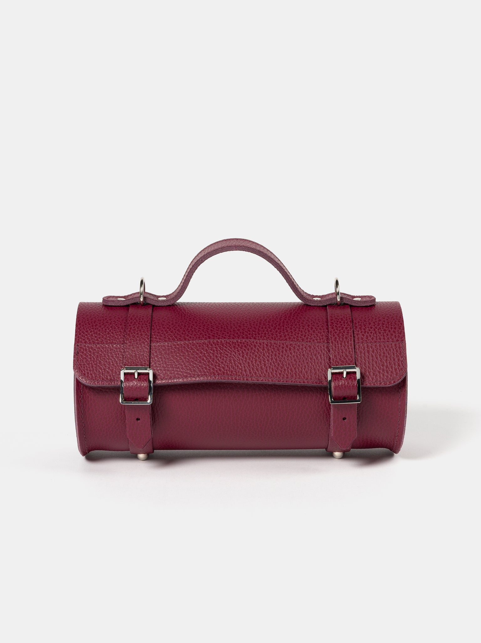 Turnered Red (V) leather bag