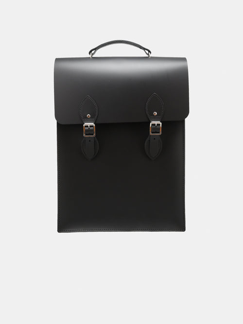 cambridge satchel company black double buckle square leather backpack. The Small Portrait Backpack Leather top handle Leather Backpacks | Cambridge Satchel