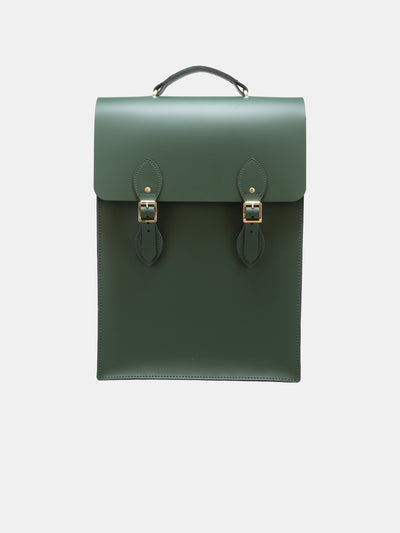 Flâneur Leather Backpack - Racing Green