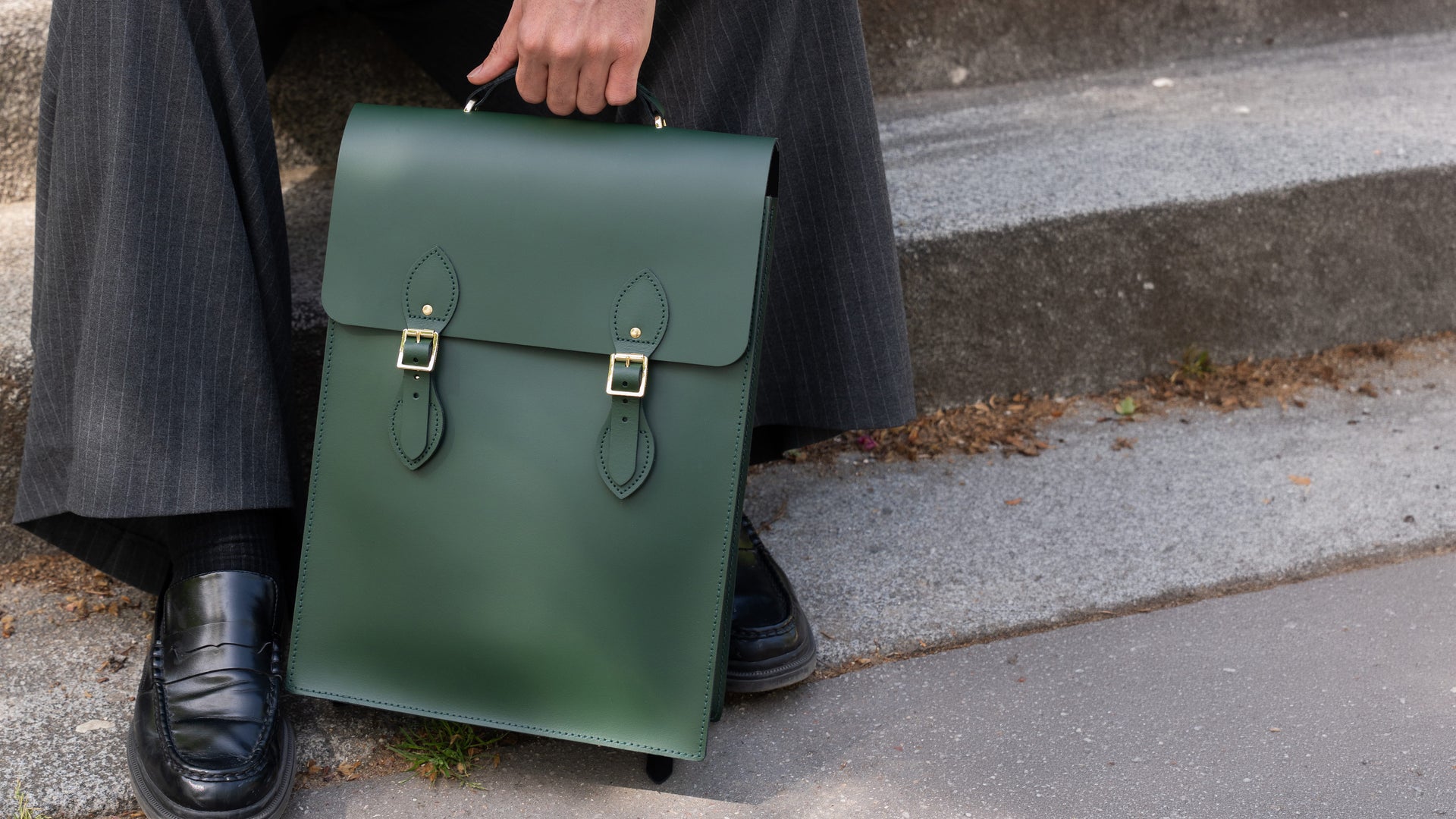 The Flâneur Backpack - Racing Green