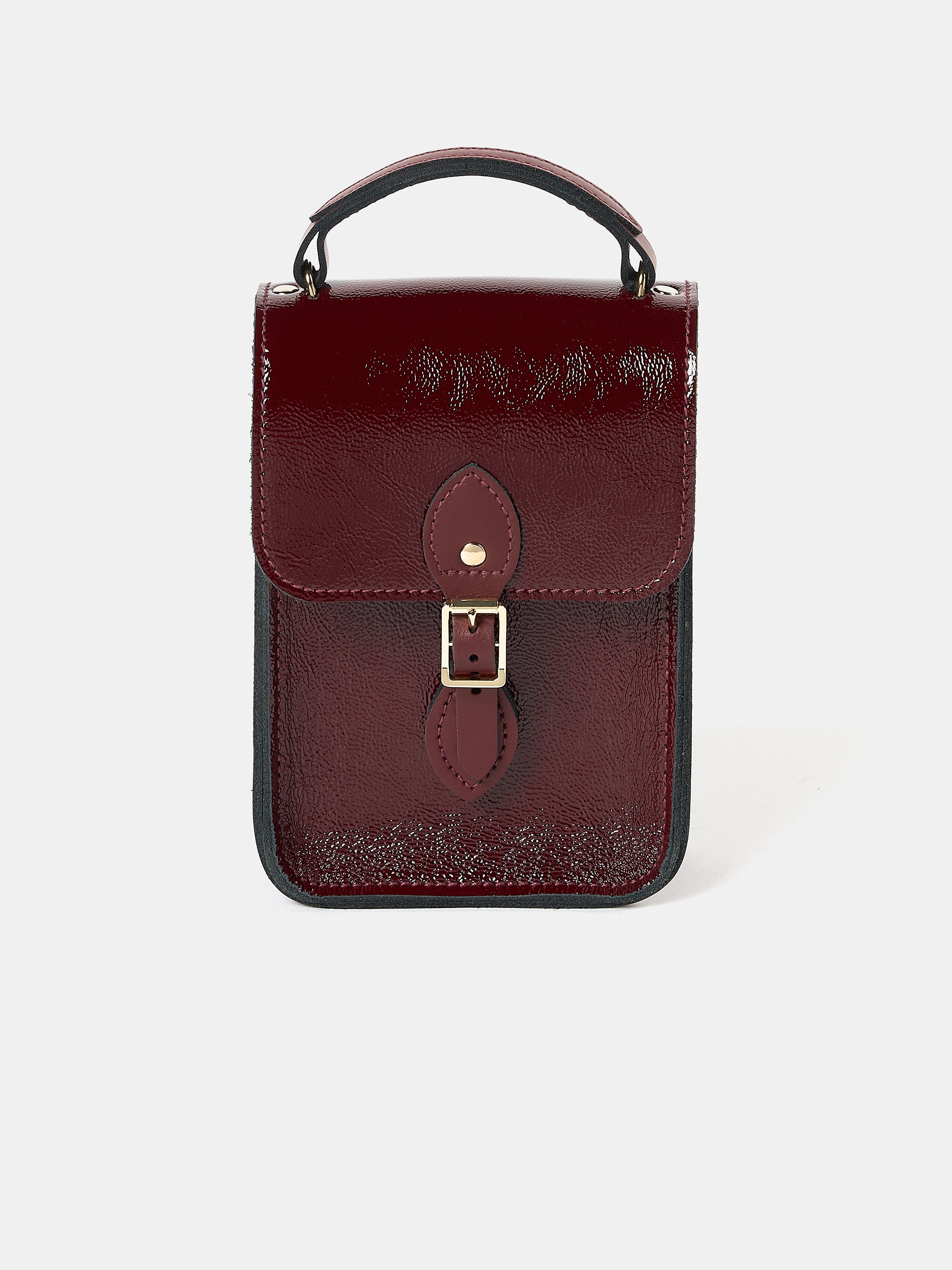 The Mini Binocular Bag - Oxblood Patent
