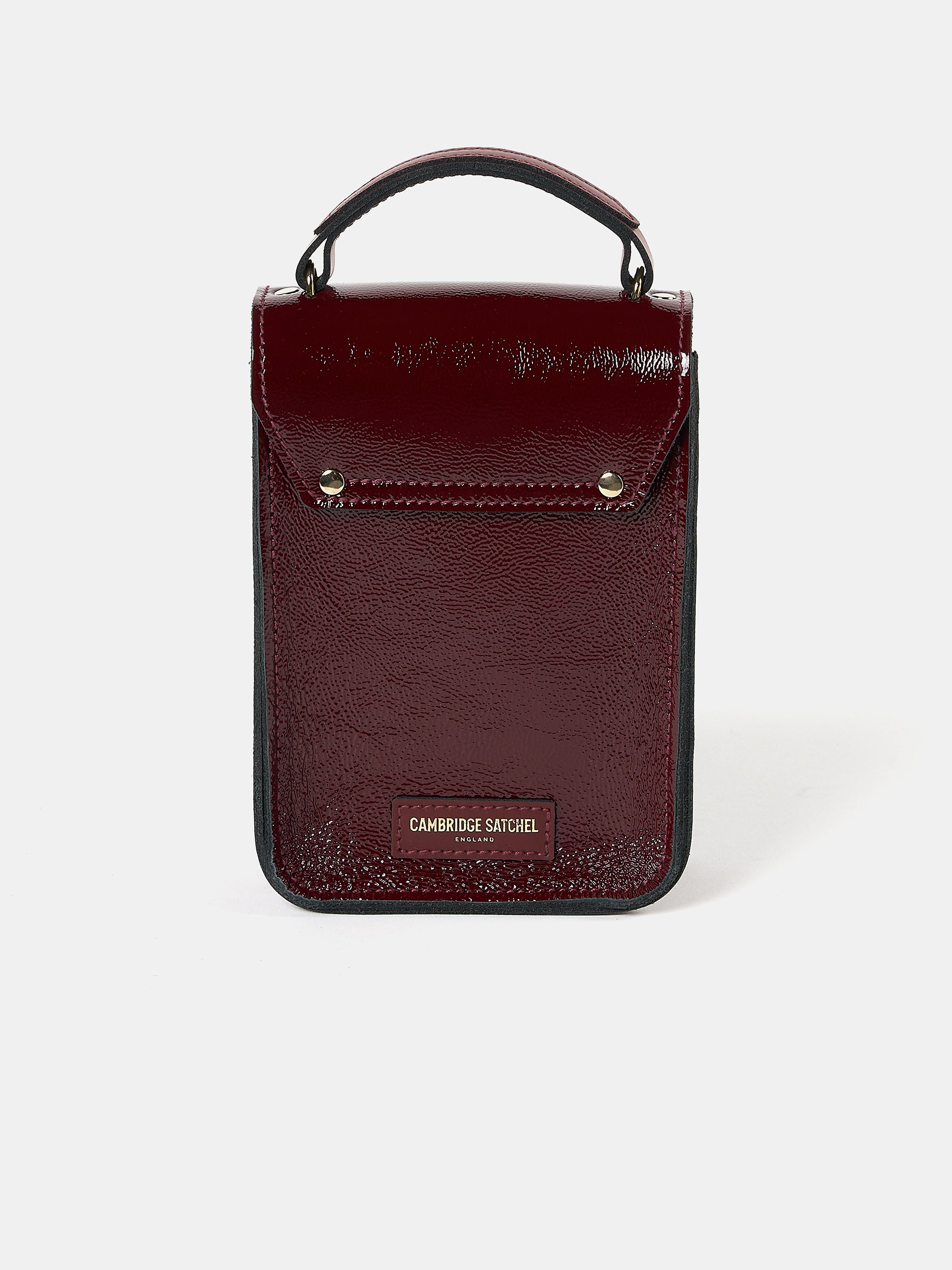 The Mini Binocular Bag - Oxblood Patent