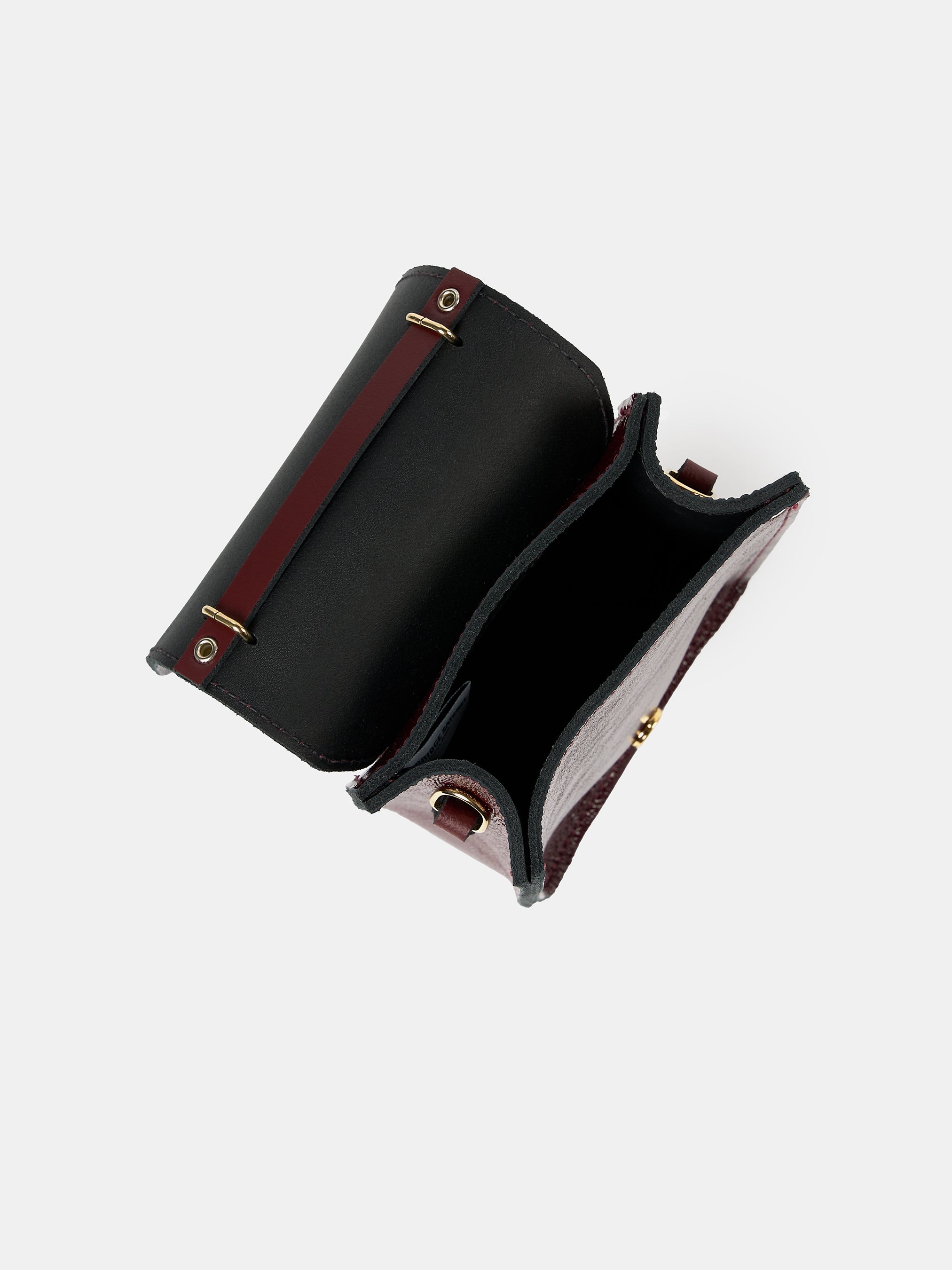 The Mini Binocular Bag - Oxblood Patent