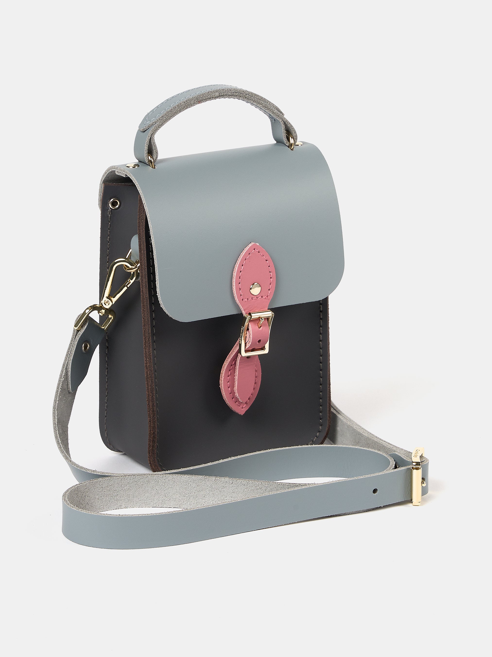 The Mini Binocular Bag - Dapple Matte, French Grey & Rose Matte