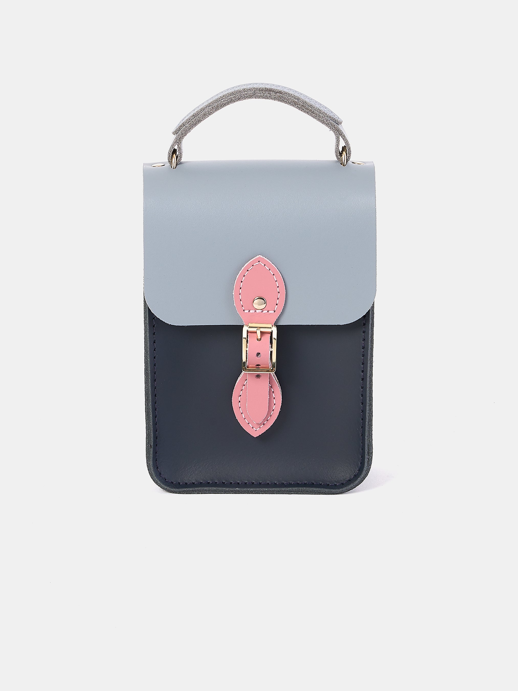 The Mini Binocular Bag - Navy, French Grey & Rambling Rose