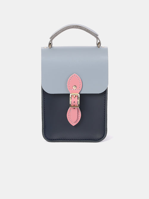 The Mini Binocular Bag - Navy, French Grey & Rambling Rose