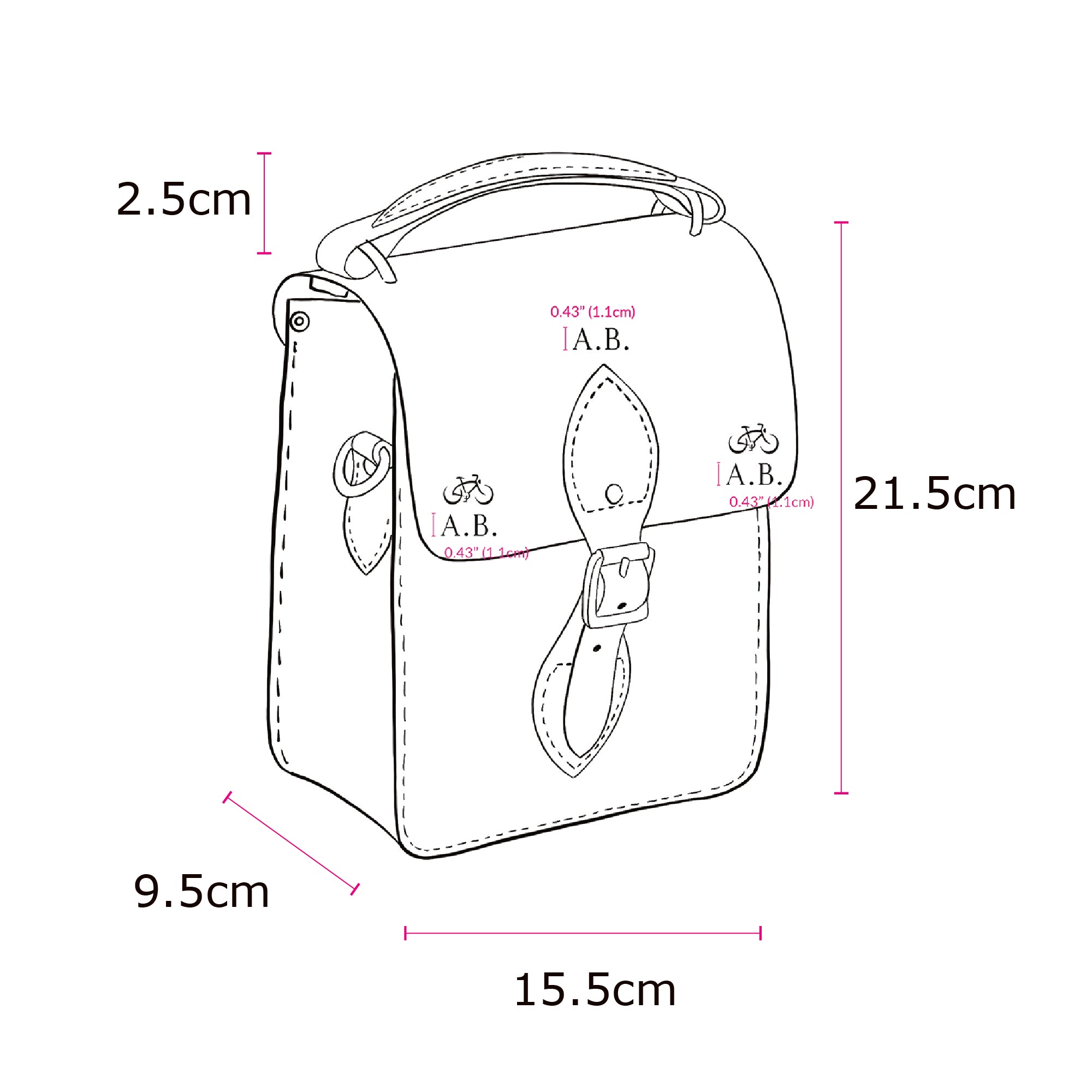 The Binocular Bag - Rambling Rose Celtic Grain