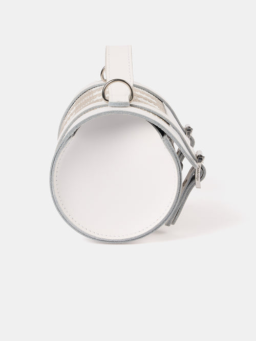 The Mini Bowls Bag - Taupe Plaid & Brilliant White