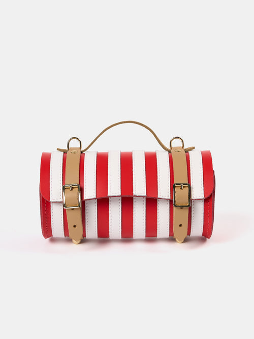 The Micro-Wide Bowls Bag - Bright Red, Brilliant White & Iced Coffee