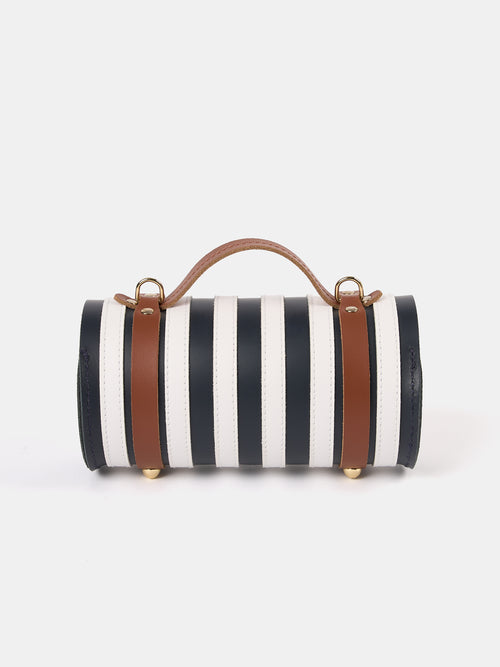 The Micro-Wide Bowls Bag - Navy, Brilliant White & Bay