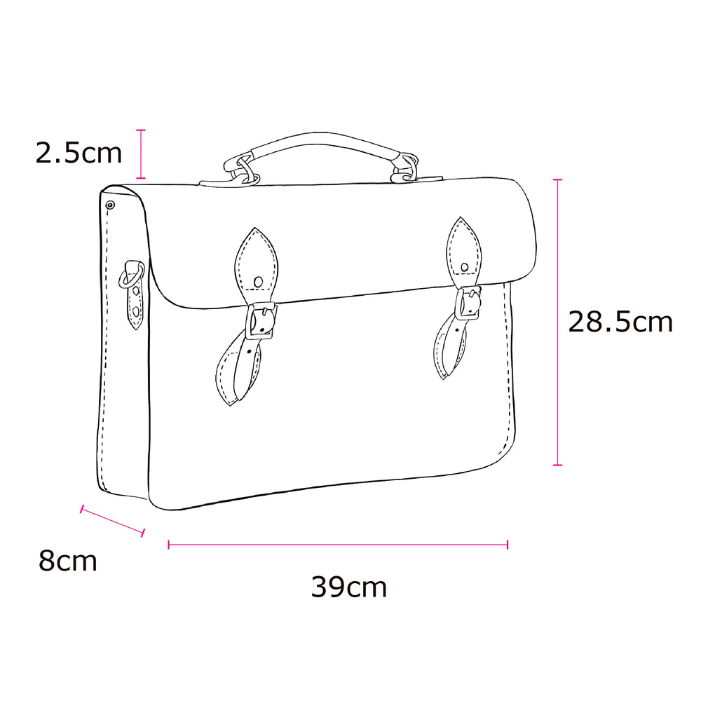 The Briefcase -  Black Saffiano