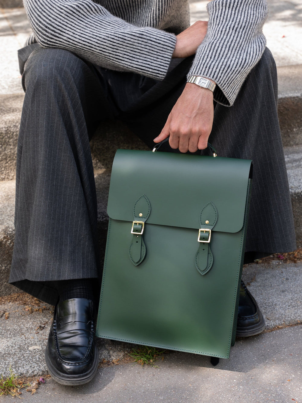 The Flâneur Backpack - Racing Green