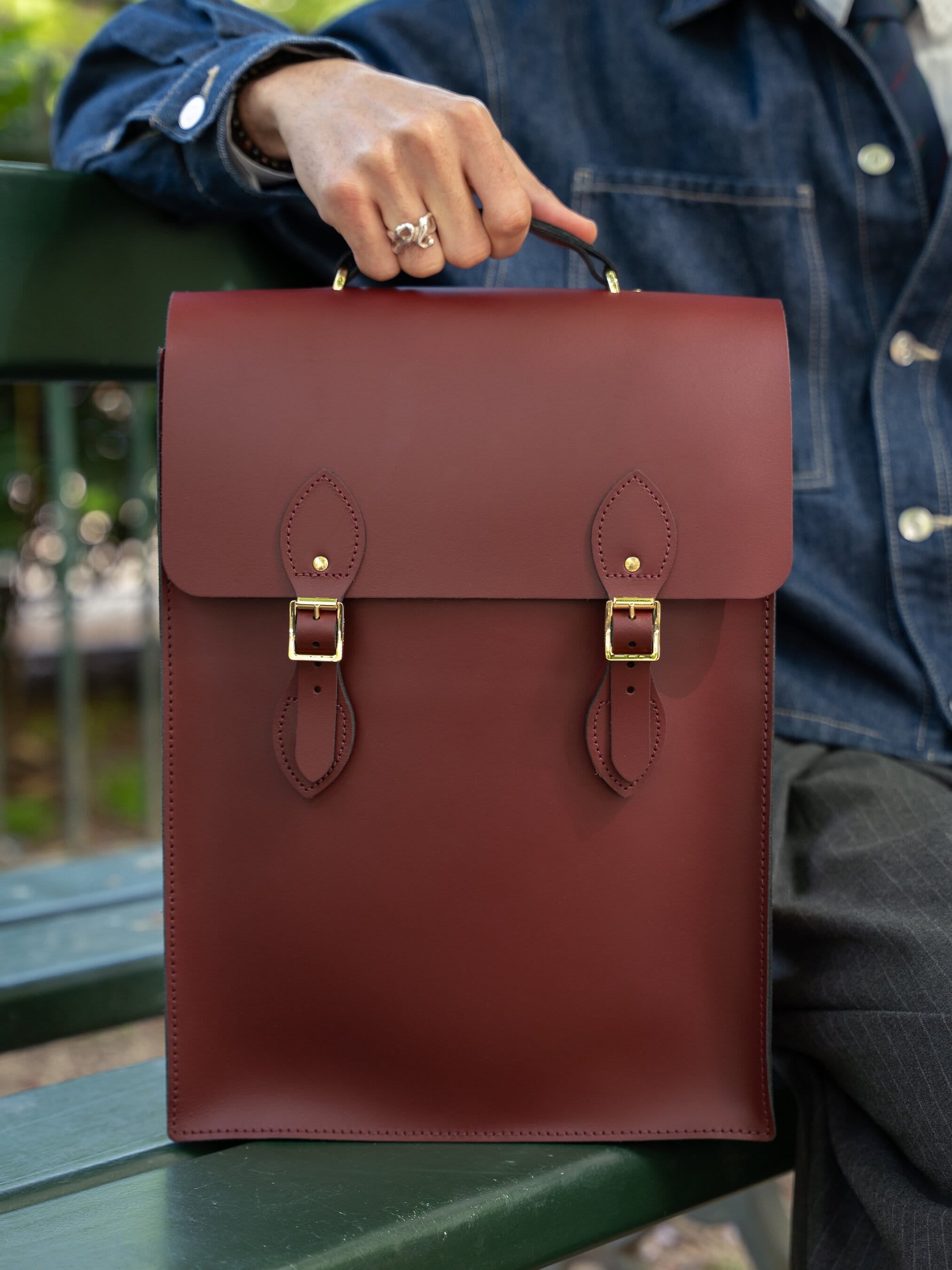 crafea wine burgundy leather backpack 5th Ave Made from high ALTO BACKPACK FOR MEN