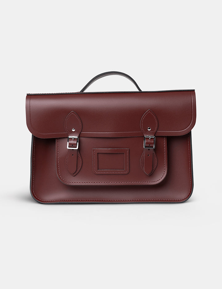 Classic Leather Trunk Navy Cambridge Satchel - Main Image