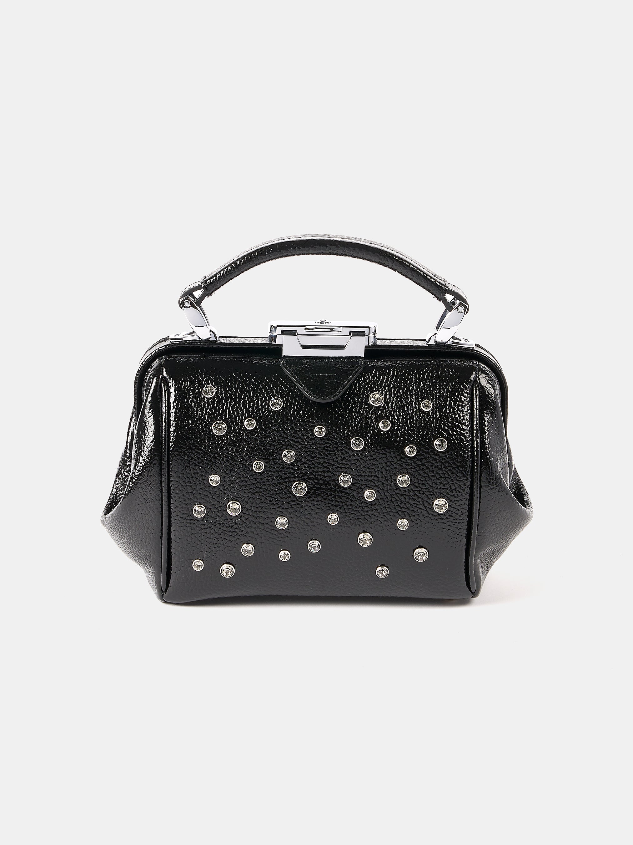 The Mini Sophie - Gunmetal Calf Grain | Swarovski® x Cambridge Satchel