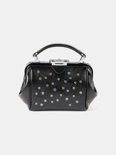 The Mini Sophie - High Shine Black Grain with Swarovski® Crystals