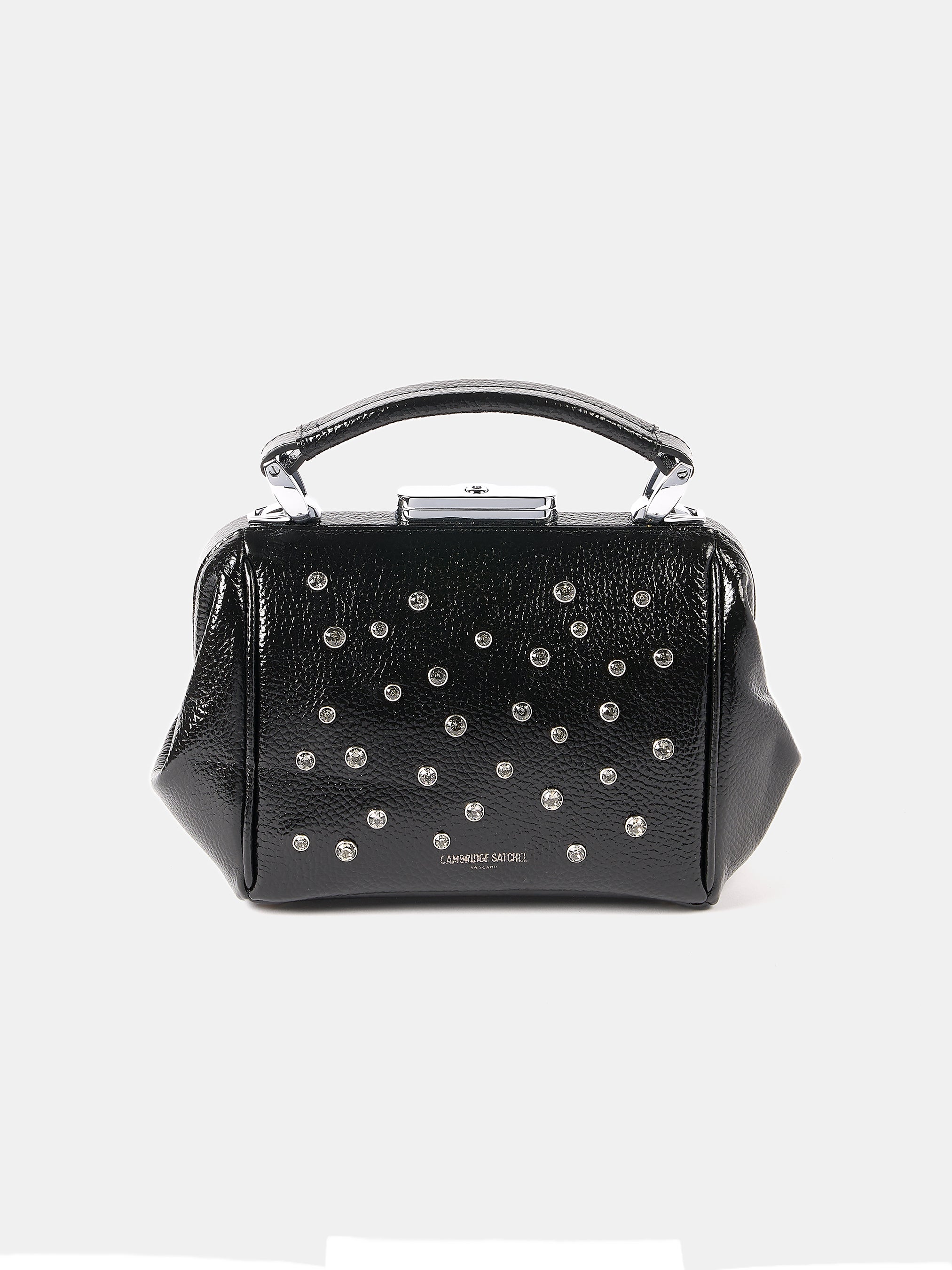 The Mini Sophie - High Shine Black | Swarovski® x Cambridge Satchel