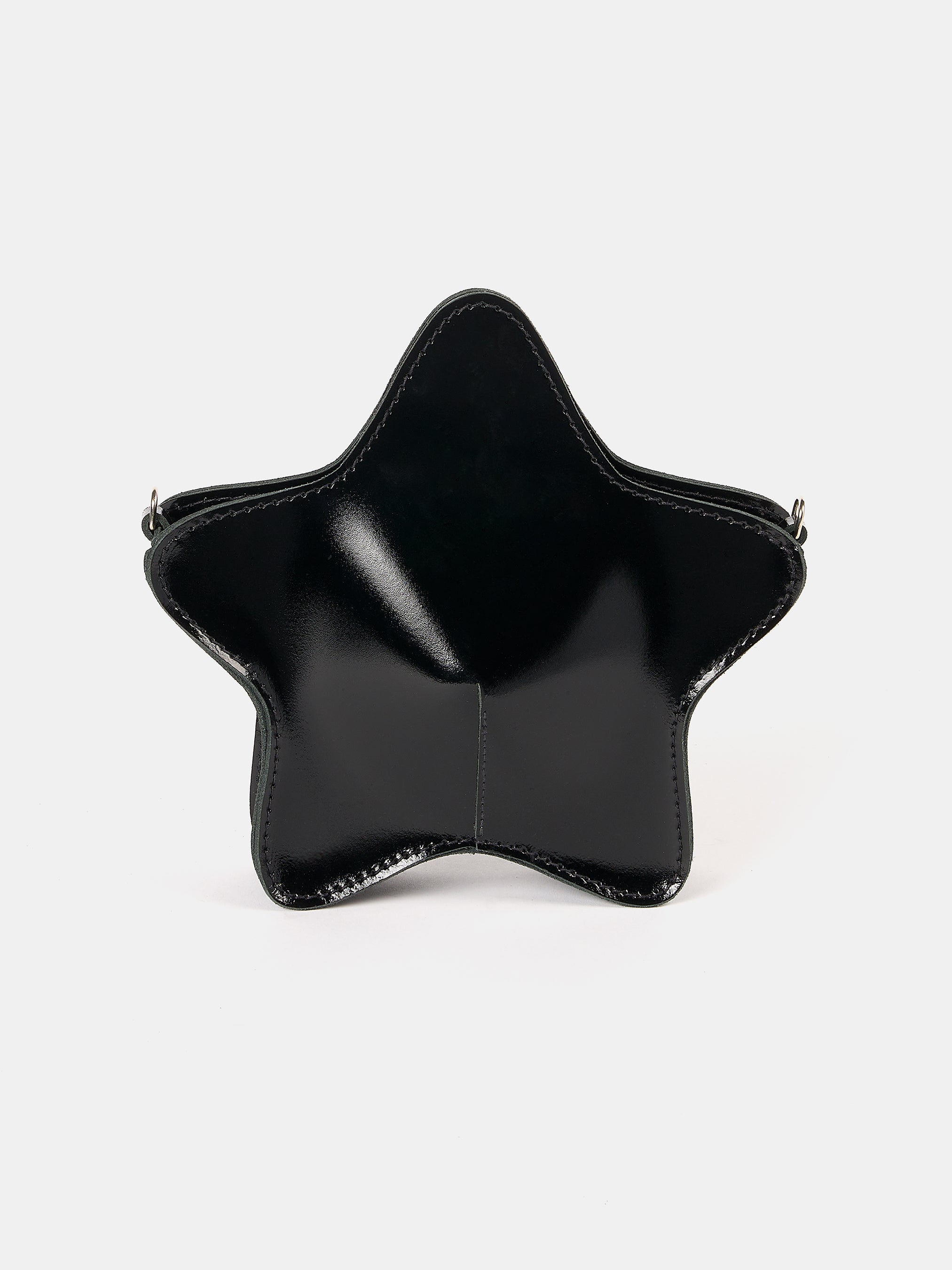 The Star Bag - High Shine Black | Swarovski® x Cambridge Satchel