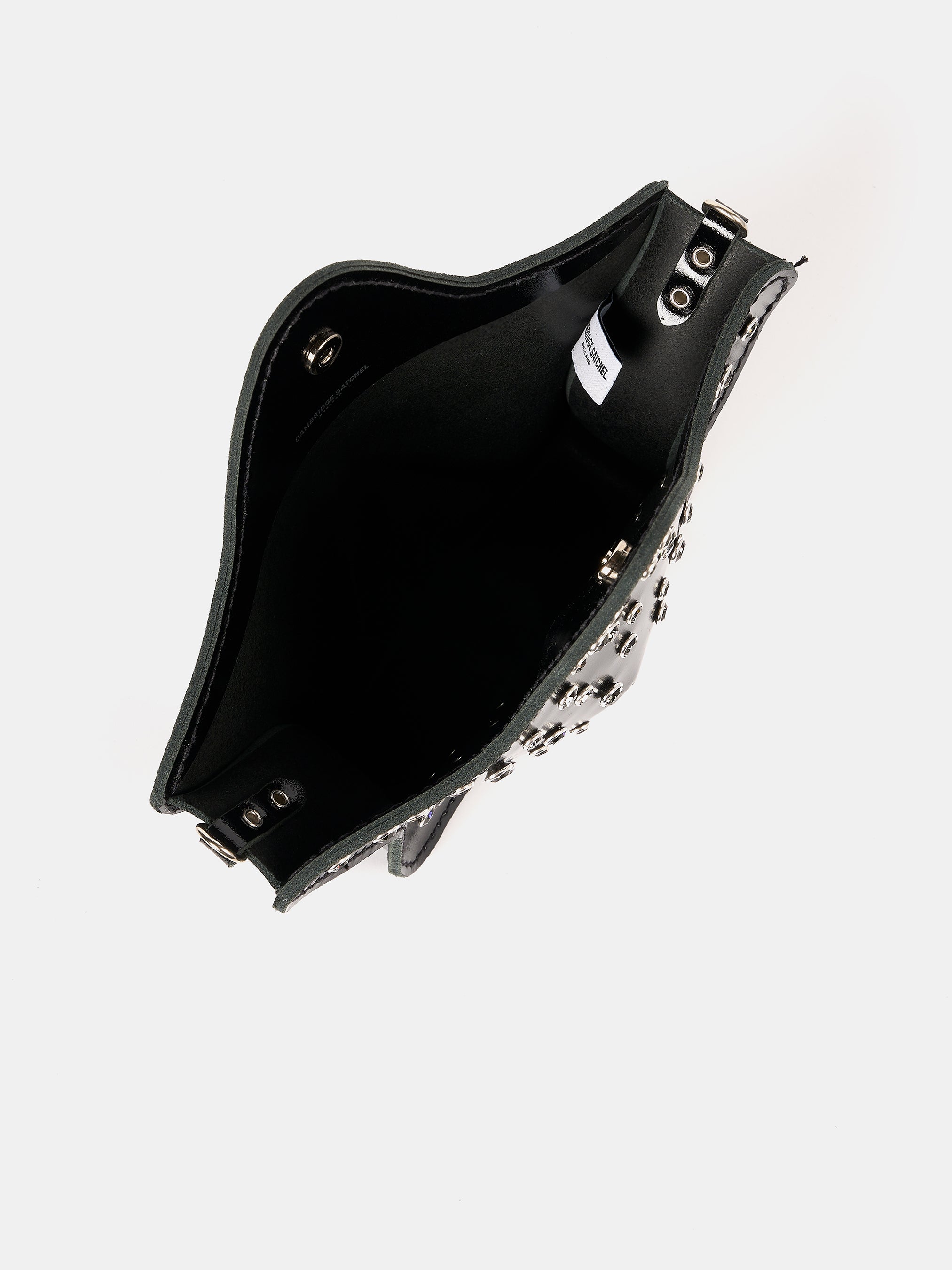 The Star Bag - High Shine Black | Swarovski® x Cambridge Satchel