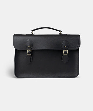 15inch Batchel - Black | Cambridge Satchel