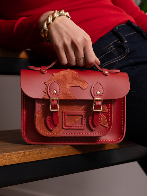 The Year of the Horse Mini - Red with Red Suede Horse