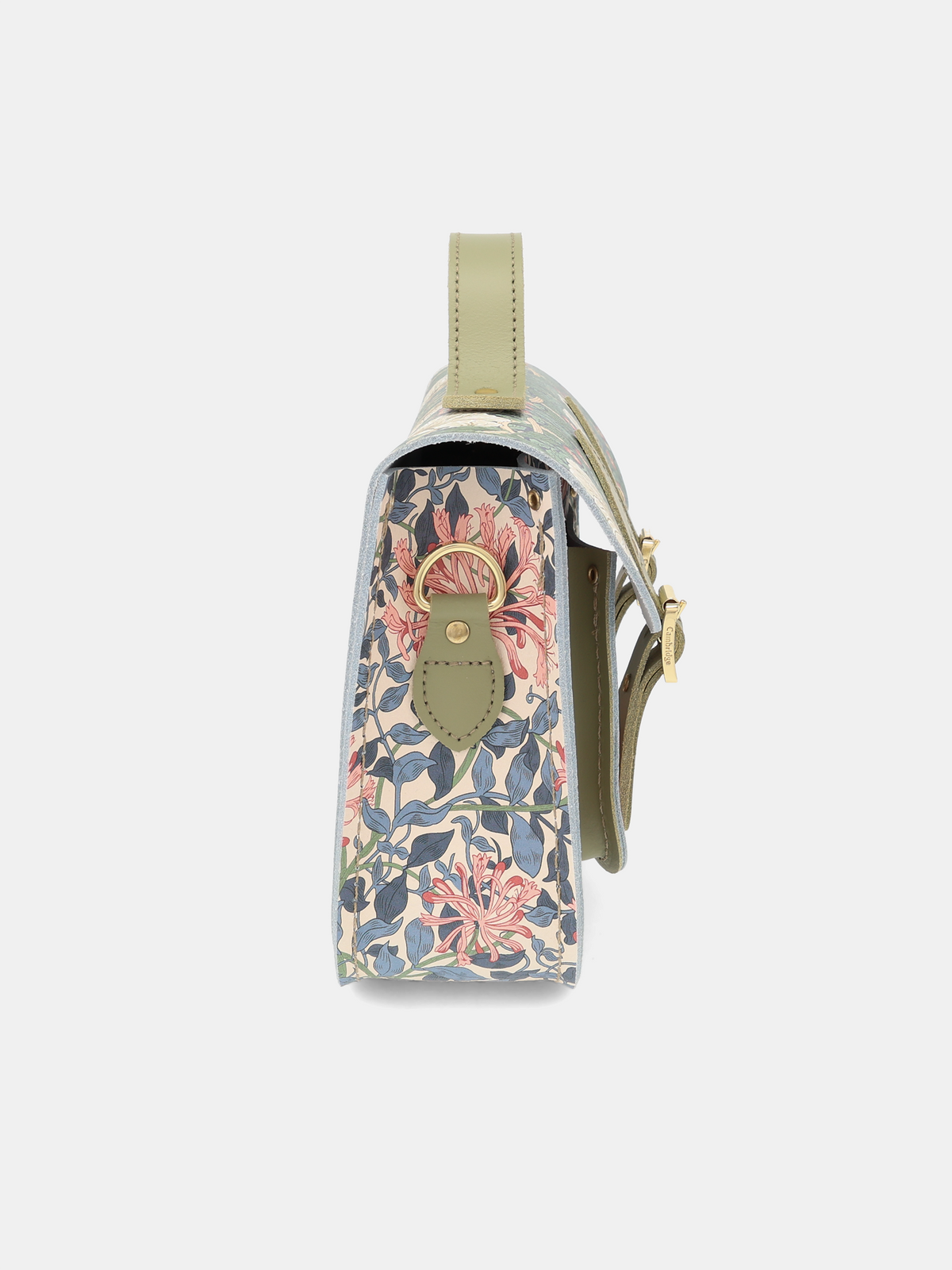 The 11 Inch Batchel - Honeysuckle Print & Sage Green