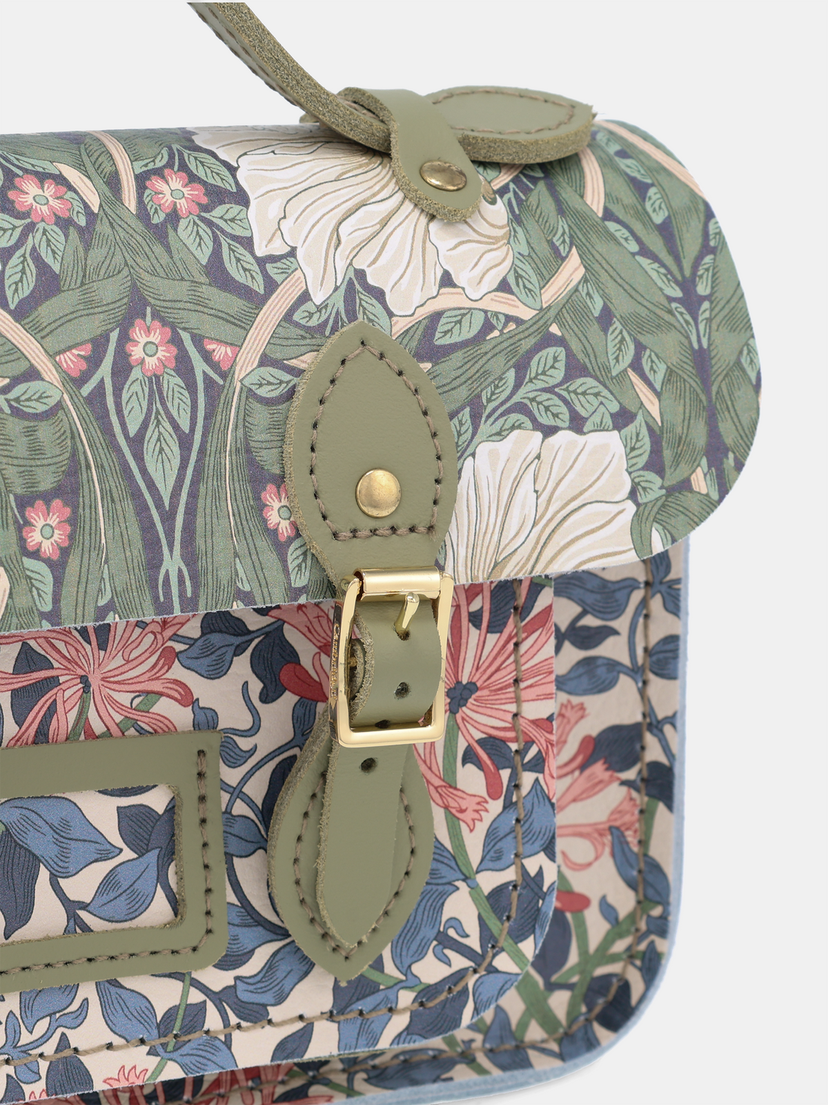 The Mini - Honeysuckle Print & Sage Green