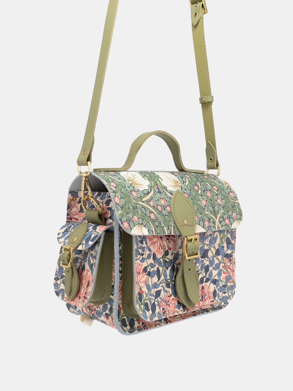 The Traveller - Honeysuckle Print & Sage Green