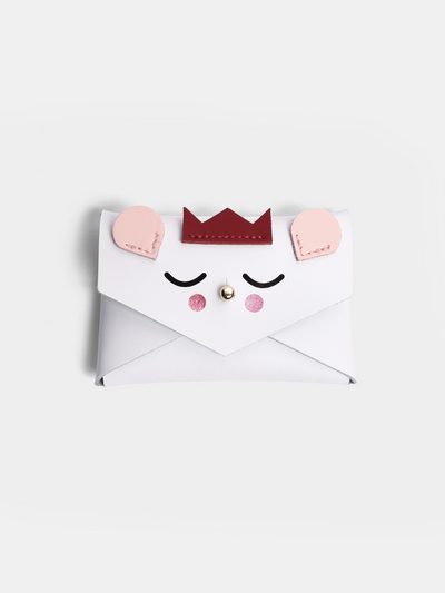 The Mouse Mini Purse - White, Red & Cloud Pink