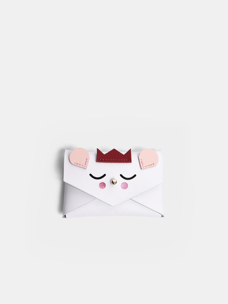 Mouse Mini Purse White Red & Cloud Pink