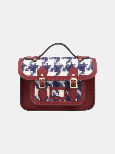 Oxblood with Harris Tweed® Houndstooth