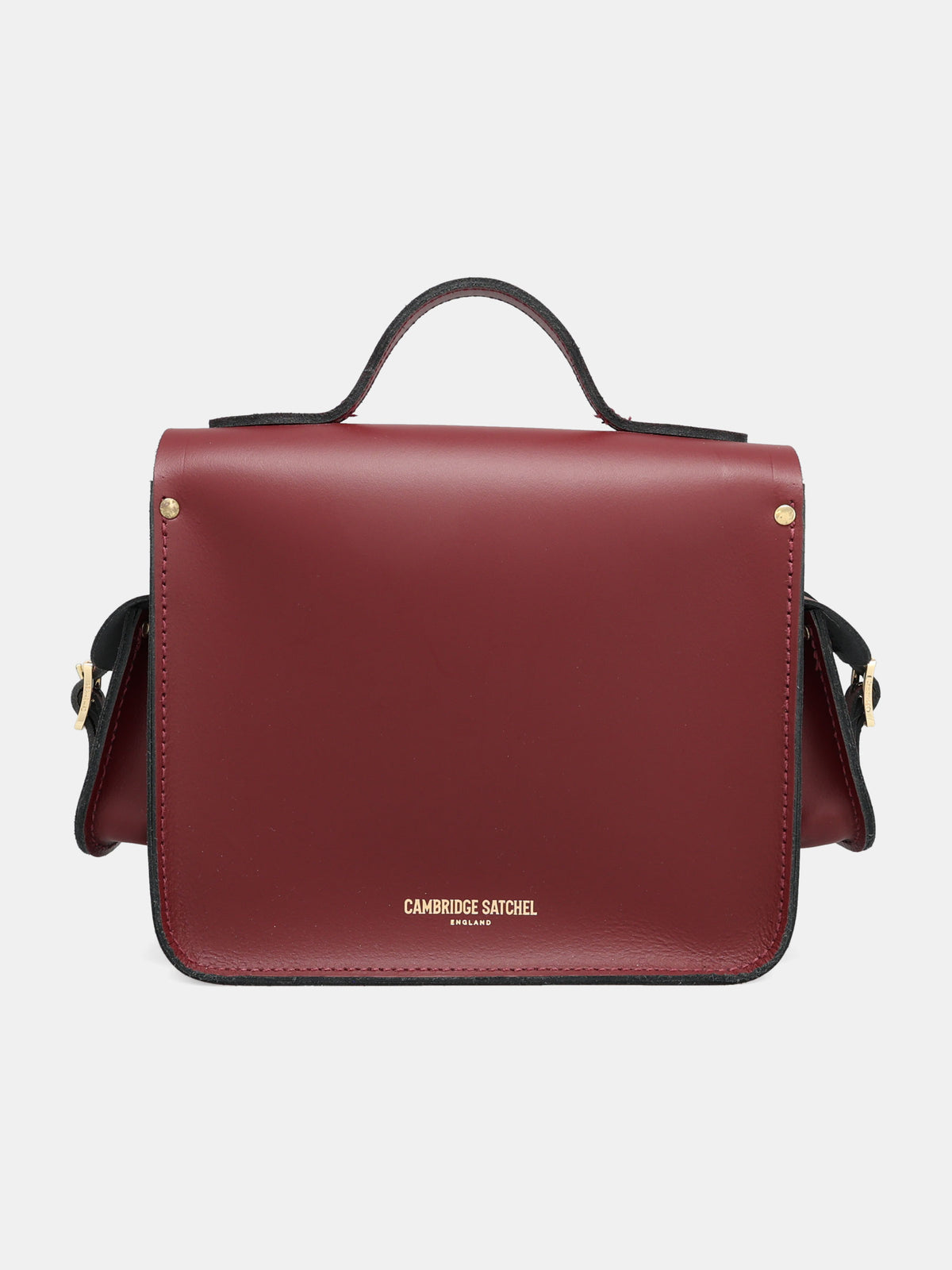 The Traveller - Oversized Blue Houndstooth and Oxblood