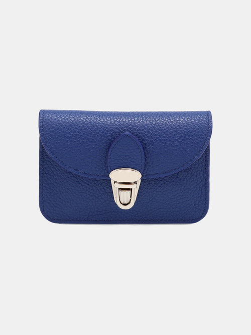 The Small Push Lock Purse - True Blue