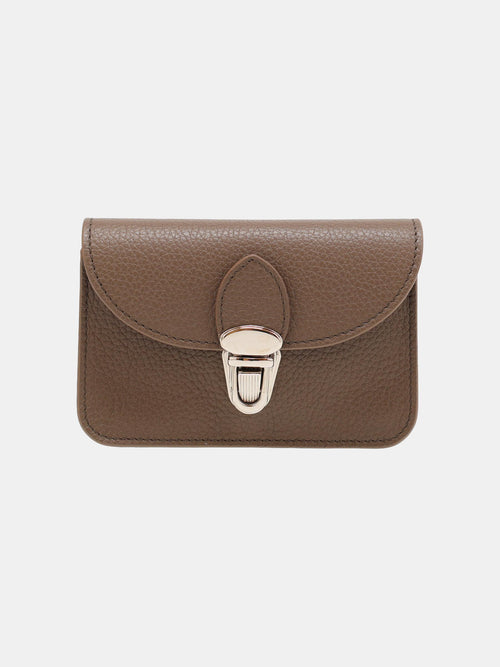 The Small Push Lock Purse - Taupe Celtic