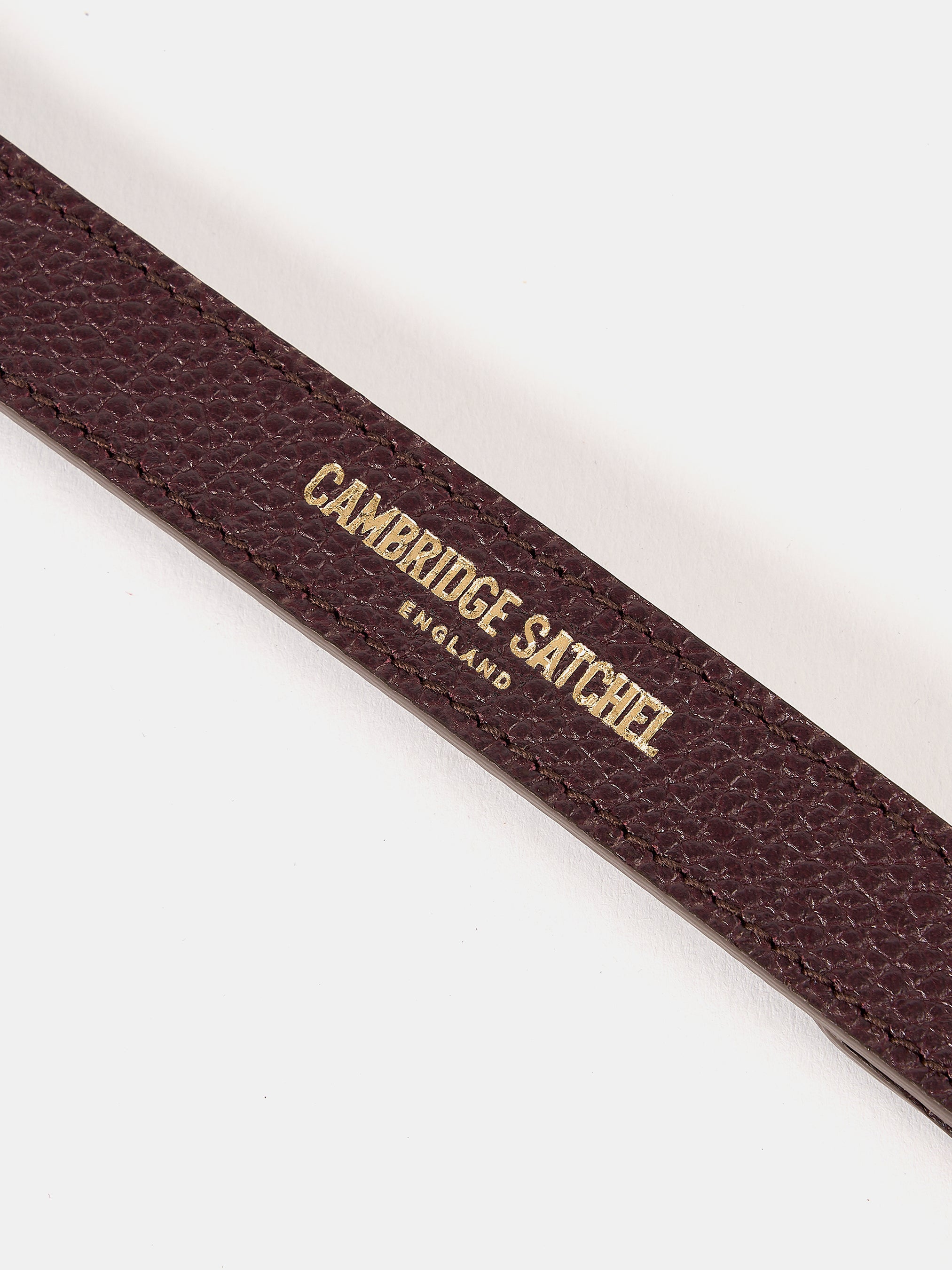 The Crossbody Strap - Bordeaux Calf Grain