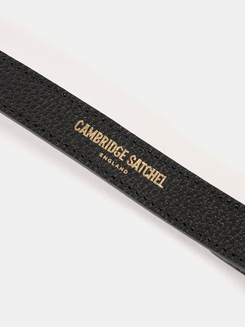 The Crossbody Strap - Black Calf Grain