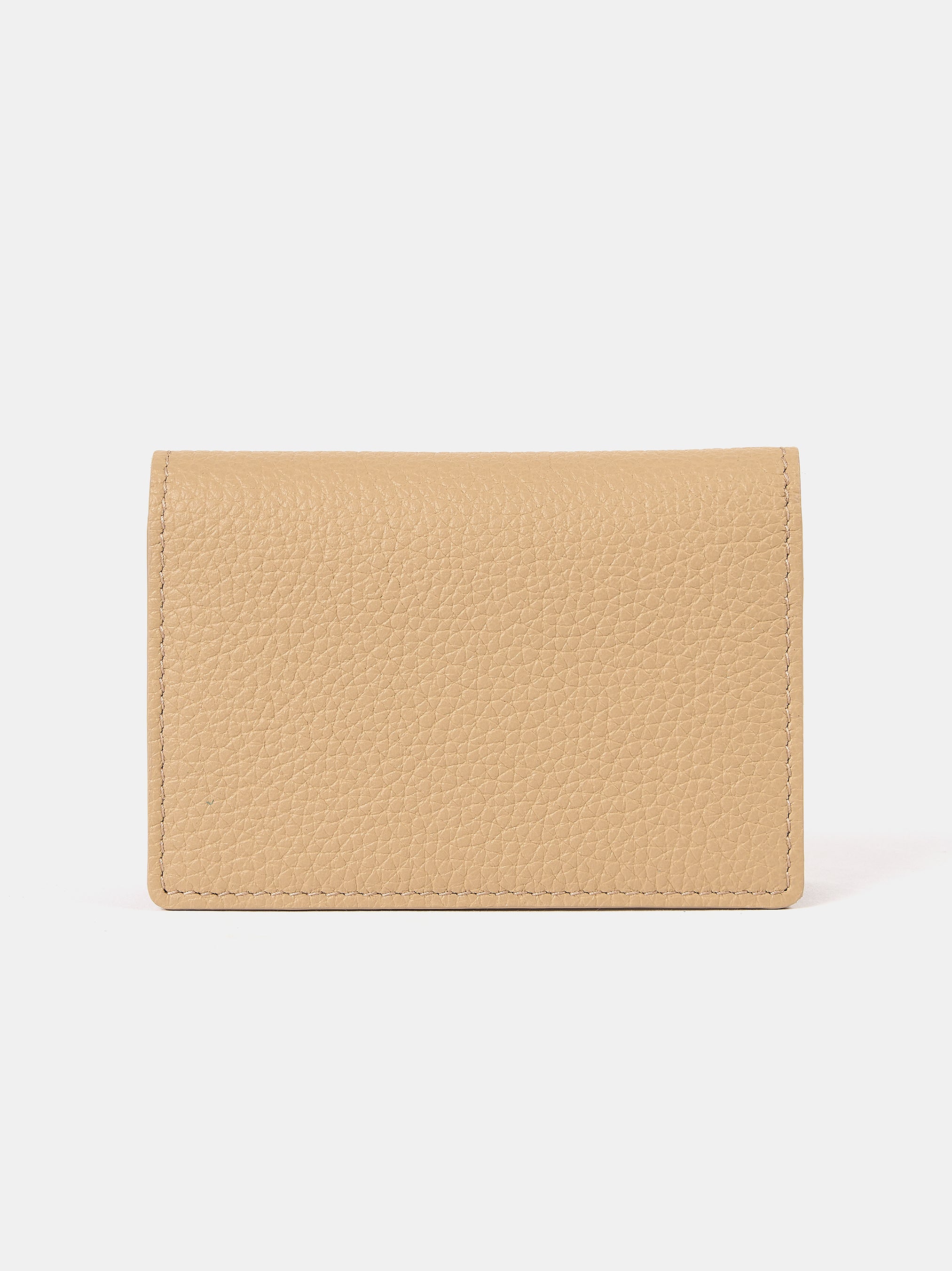 The Double Credit Card Holder - Latte with Tartan