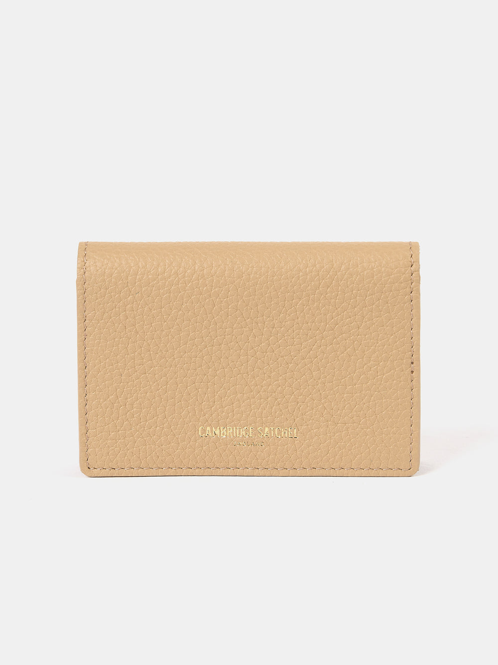The Double Credit Card Holder - Latte with Tartan